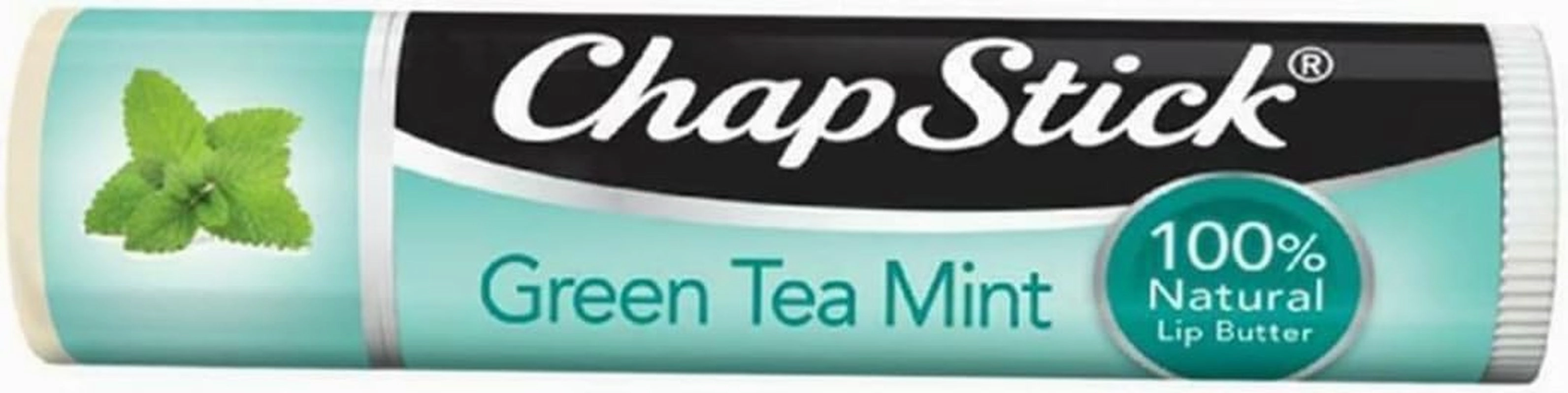 100% Natural Lip Butter, Green Tea Mint, 0.15 Oz (Pack of 12)