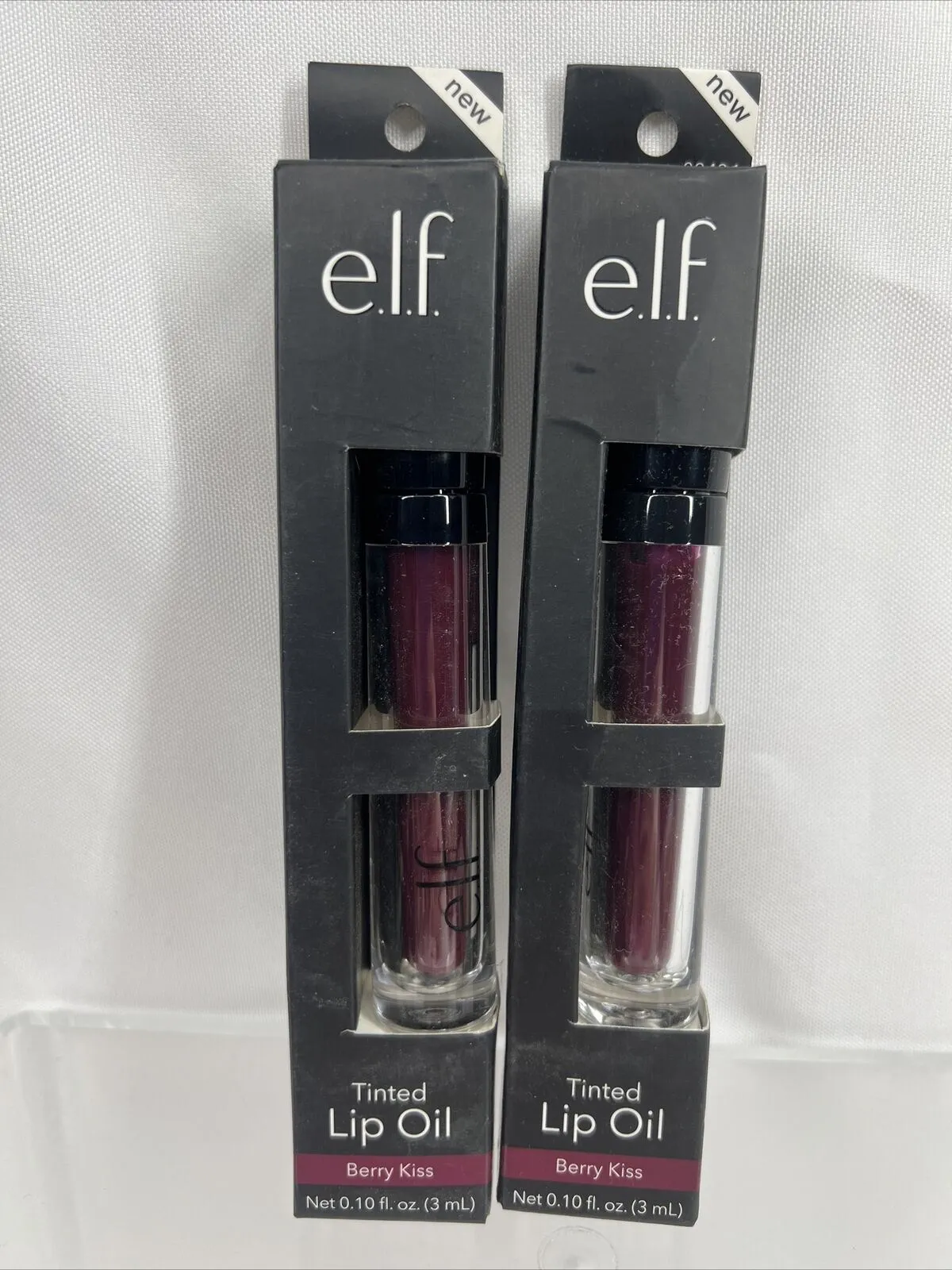 (2) E.l.f. Cosmetics Liquid Gloss Lipstick  Lip Oil - Berry Kiss