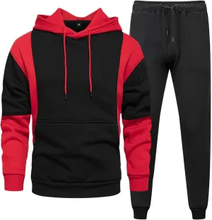 2023 Men's Tracksuit Set 2 Piece Sweatsuits Casual Hoodies Men's Athletic Sports Suit Long Sleeve Pullover Jogging Outfits