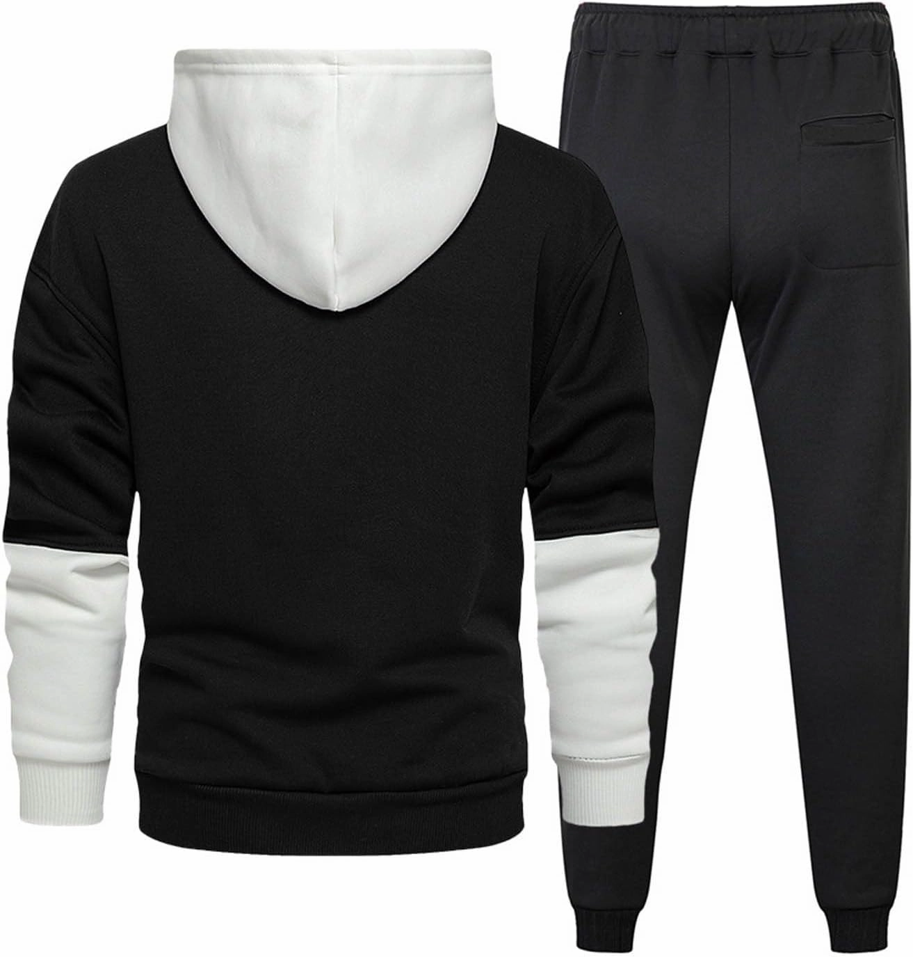 2023 Men's Tracksuit Set 2 Piece Sweatsuits Casual Hoodies Men's Athletic Sports Suit Long Sleeve Pullover Jogging Outfits