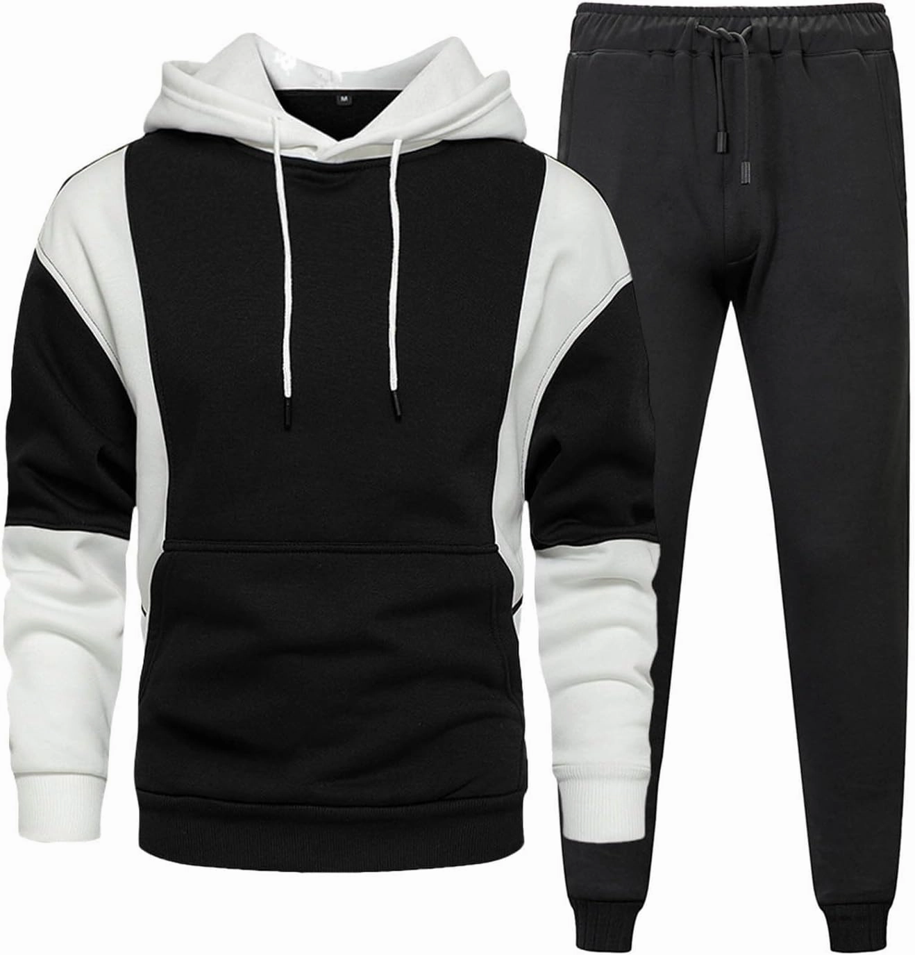 2023 Men's Tracksuit Set 2 Piece Sweatsuits Casual Hoodies Men's Athletic Sports Suit Long Sleeve Pullover Jogging Outfits