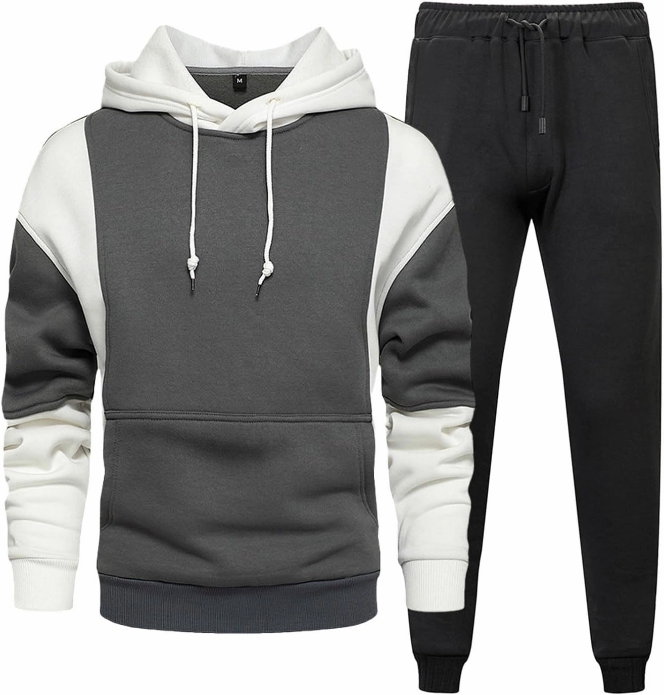 2023 Men's Tracksuit Set 2 Piece Sweatsuits Casual Hoodies Men's Athletic Sports Suit Long Sleeve Pullover Jogging Outfits