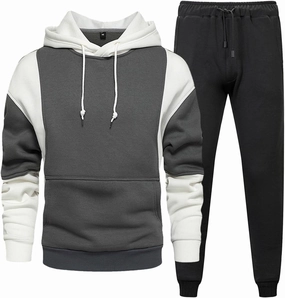 2023 Men's Tracksuit Set 2 Piece Sweatsuits Casual Hoodies Men's Athletic Sports Suit Long Sleeve Pullover Jogging Outfits