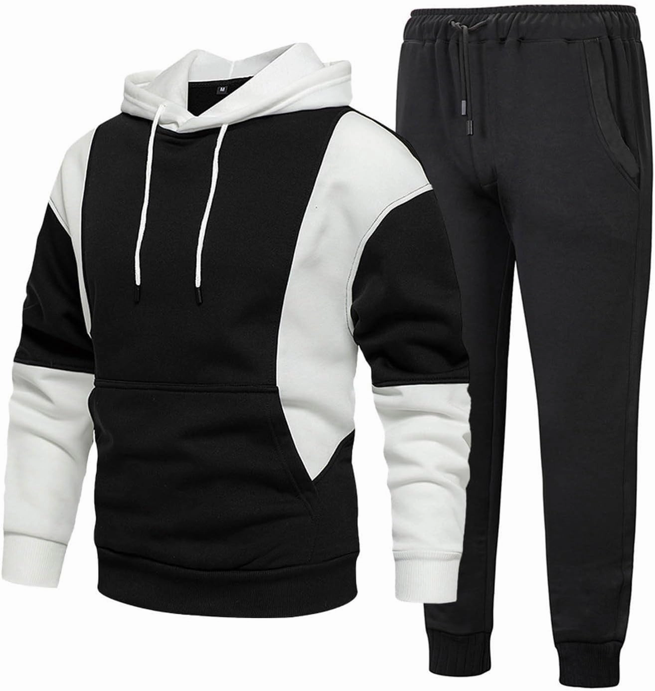 2023 Men's Tracksuit Set 2 Piece Sweatsuits Casual Hoodies Men's Athletic Sports Suit Long Sleeve Pullover Jogging Outfits