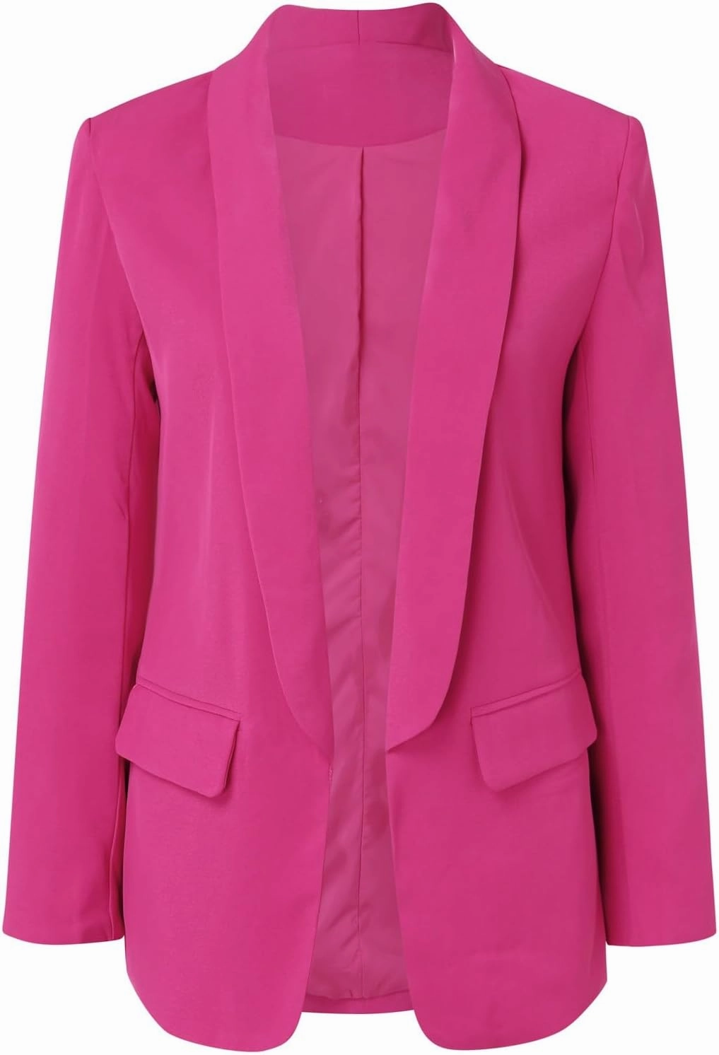 2023 Womens Casual Blazers Open Front Long Sleeve Work Office Jackets Basic Lapel Collar Blazer Jacket Business Outfit