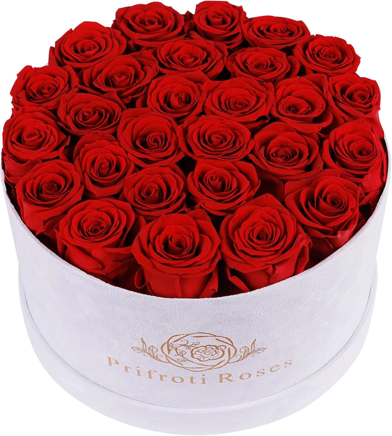 27 Flowers in a Luxury Suede Box, Birthday Gifts for Women, Preserved Flowers, Mothers Day Roses Gift for Mom, Red