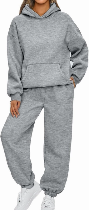 2 Piece Sets for Women Fall 2025 Long Sleeve Hooded Sweatshirt and Jogging Pants Outfits Sweatsuit Fashion Clothing