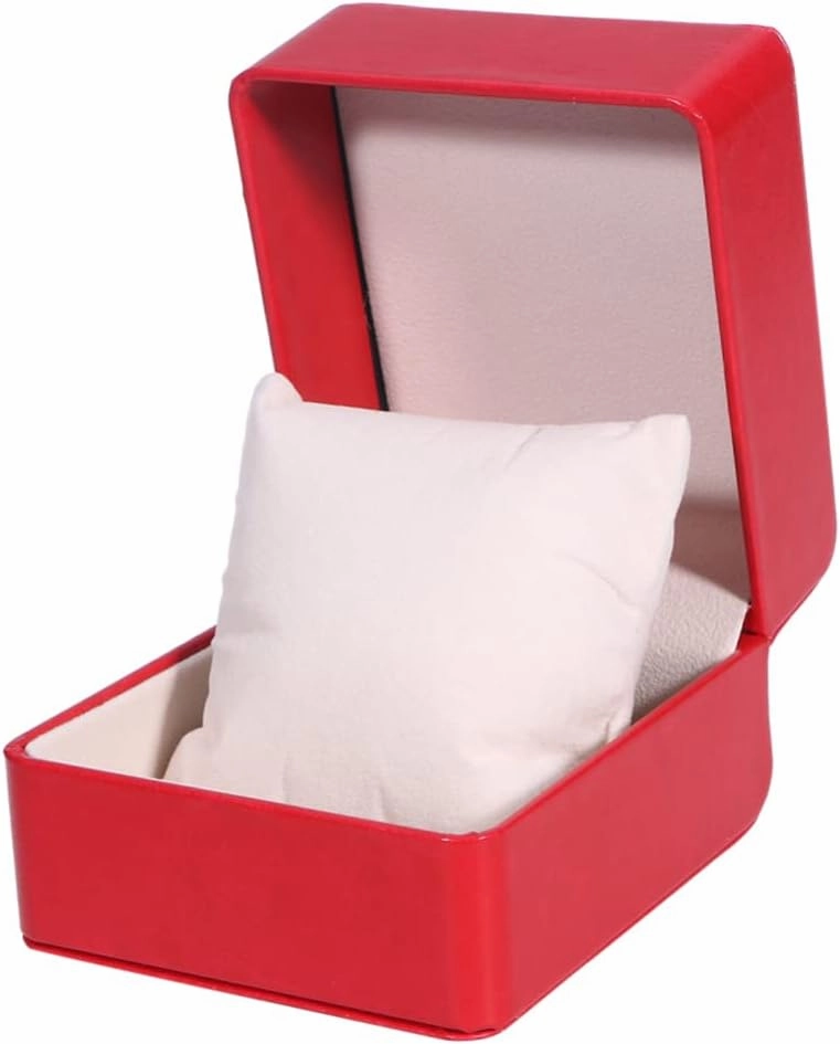 2pcs Box Red Jewelry Box Watch Organizer Watch Case Storage for Men Mens Display