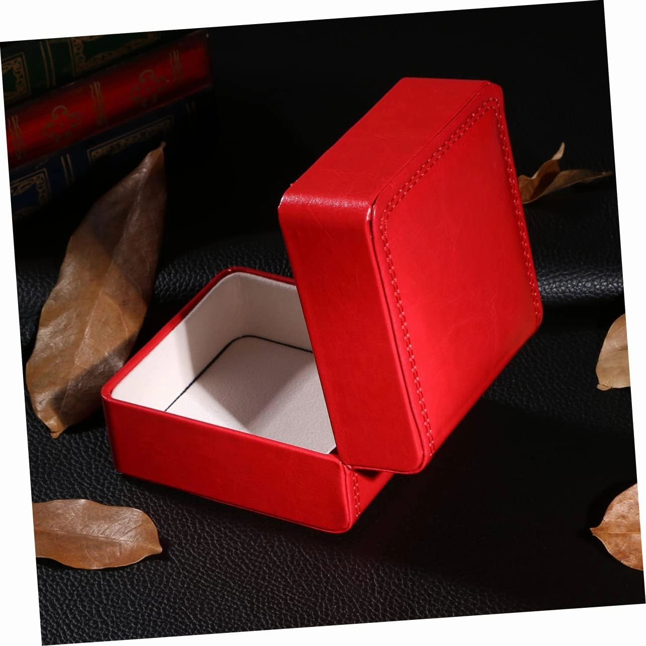 2pcs Box Red Jewelry Box Watch Organizer Watch Case Storage for Men Mens Display