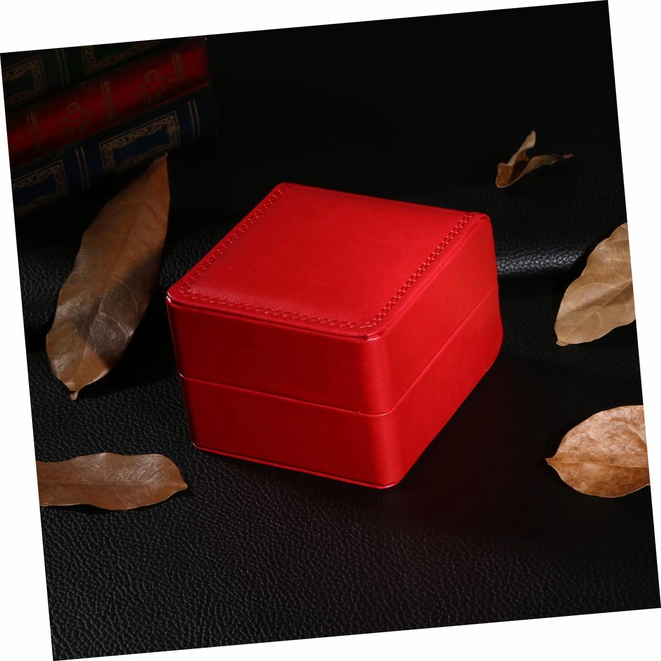 2pcs Box Red Jewelry Box Watch Organizer Watch Case Storage for Men Mens Display
