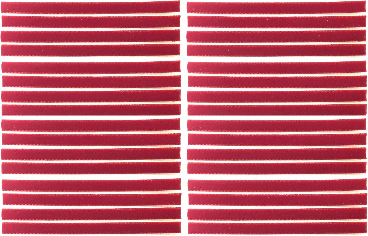 32-Pack Replacement VPI Strips Velvet/Felt 3M Adhesive Okki Nokki   VPi Machine LP Vinyl Record Album Cleaning Strip Set (Quantity of 32) / Cleaner Records (Red)