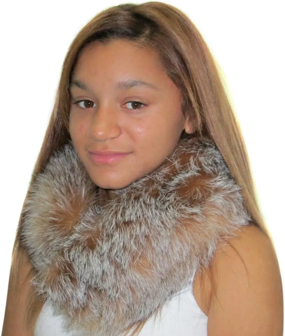 4 inches Regular Width Fox Headband/Neck Warmer
