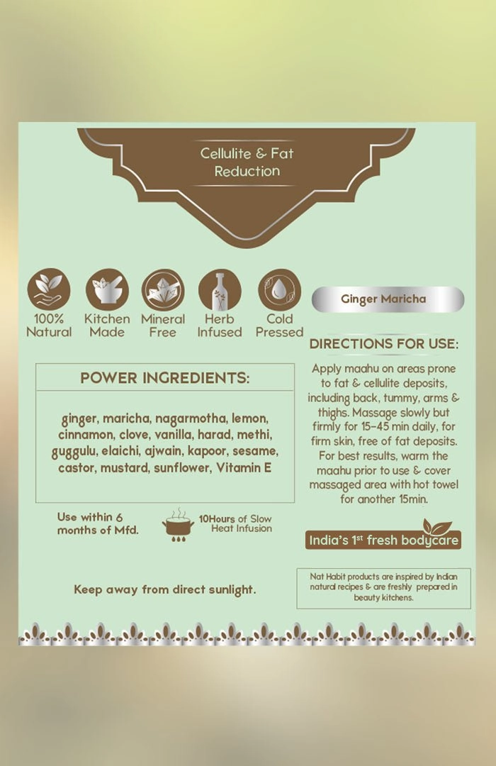 <strong>Pure Ginger Maricha Maahu</strong> <br><i>Cellulite & Fat Reduction</i>