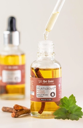 <strong>Pure Patchouli Manjistha Mukhalaya 30ml</strong> <br><i>Aging & Wrinkle Protection</i>