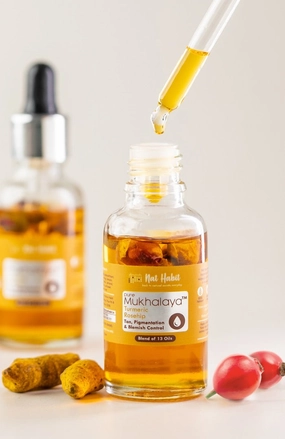 <strong>Pure Turmeric Rosehip Mukhalaya 30ml</strong> <br><i>Tan, Pigmentation & Blemish Control</i>