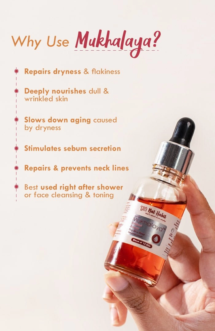 <strong>Pure Walnut Anaar Mukhalaya 30ml</strong> <br><i>Dry Skin Deep Nourishment</i>