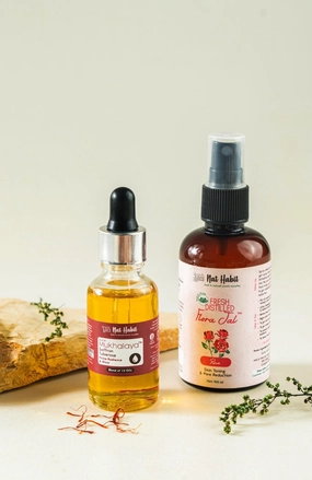 <strong>Saffron Tuberose Mukhalaya & Gulab Flora Jal</strong> <br><i>Combo for Prime Radiance & Glow</i>