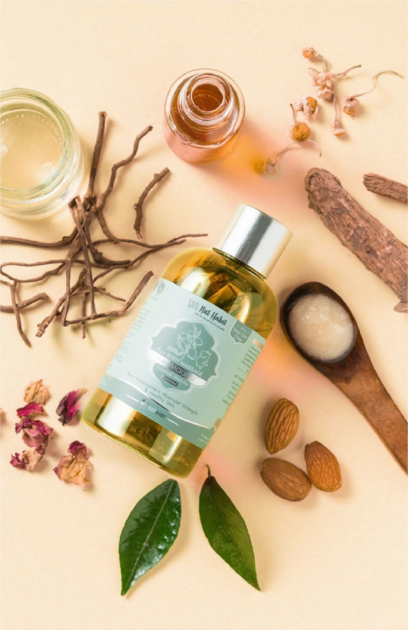 <strong>Summer Baby Massage Maahu - Balamool Nimbuka - 100ml</strong> <br><i>Bone Development, Muscular Strength & Healthy Skin</i>