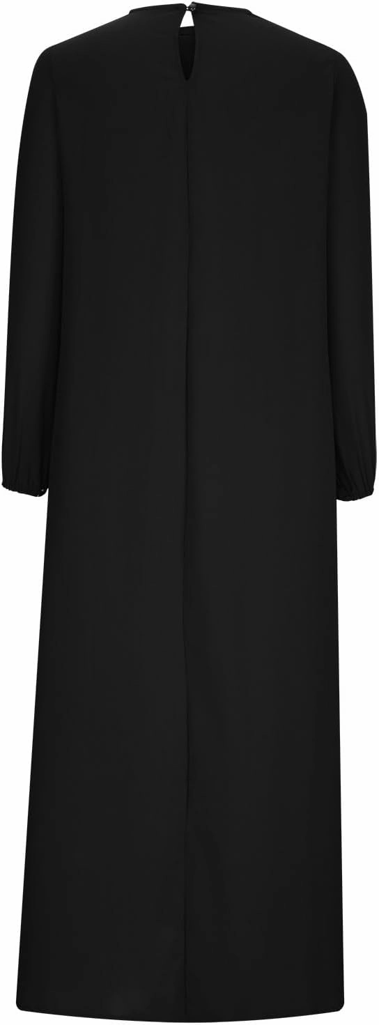 Abayas for Women Muslim Dubai Dress Loose Fit Long Islamic Kaftan Robe Maxi Length Arabic Robes Eid Prayer Clothes