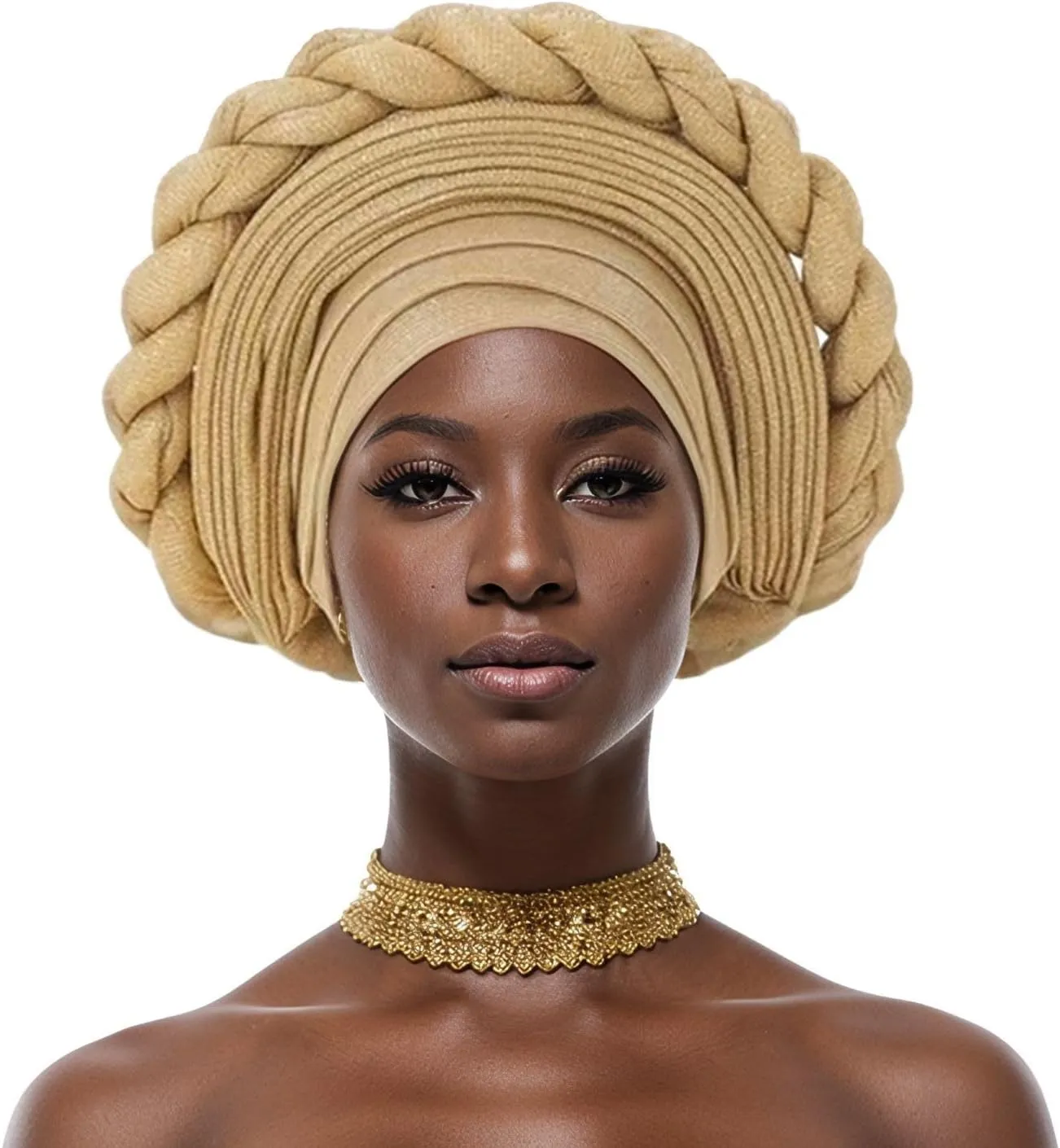 African Women's Headwear Wedding Party Headwear Gele Headties Nigerian Handmade Hats for Women