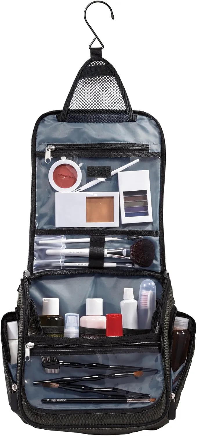 Alabama Toiletry Bags Or Hanging University of Alabama Travel Shaving Kit for Men (Black - Elephant Logo)