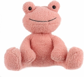 Apricot Lamb Toys Plush Velvet Frog Stuffed Animal Soft Cuddly Perfect for Child (Dark Pink Frog,8.5 Inches)