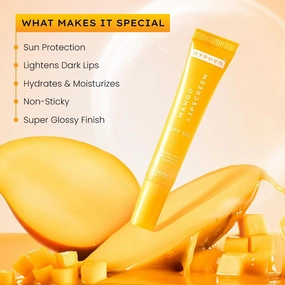 Apricx Mango Lip Balm SPF 50 PA     | 2% Kojic Acid Brightening LipBalm for Dark & Pigmented Lips | 1% Vitamin E & Vitamin C | Moisturizing SPF LipBalm for Dry Lips - 10 g