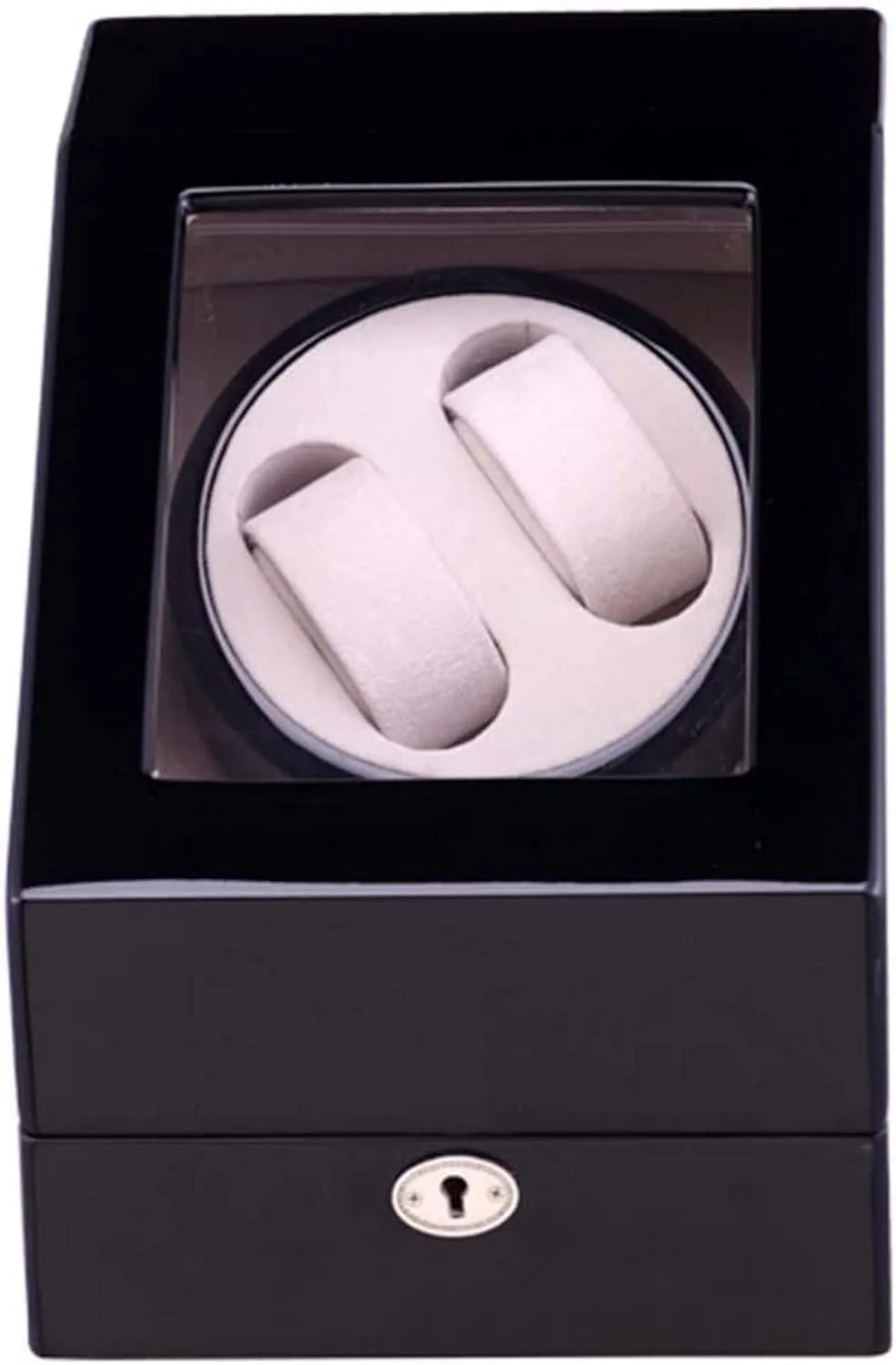 Automatic Watch Winder Box Piano Paint and Quiet Motor, Wooden Winding Case Storage Display Boxes with 5 Modes Rotation Great Gift Watch Winder Display Watch Box Storage