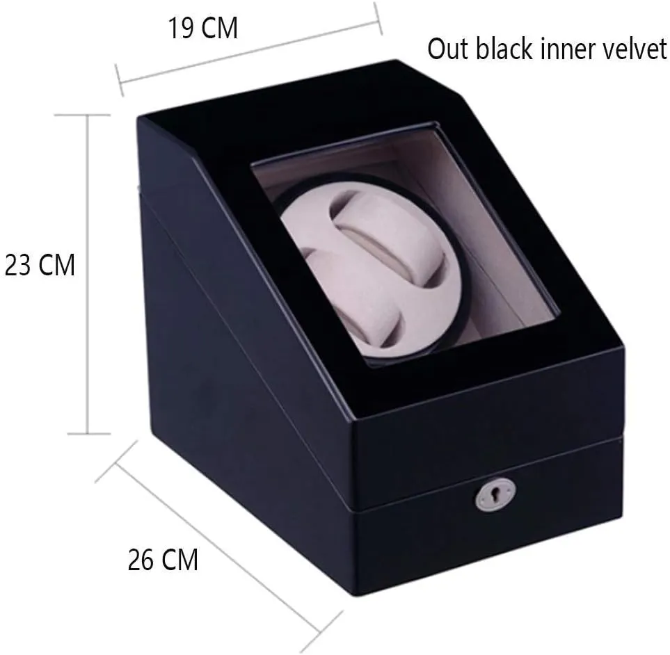 Automatic Watch Winder Box Piano Paint and Quiet Motor, Wooden Winding Case Storage Display Boxes with 5 Modes Rotation Great Gift Watch Winder Display Watch Box Storage