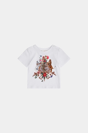BABIES SHORT SLEEVE TEE LEOS BOUQUET