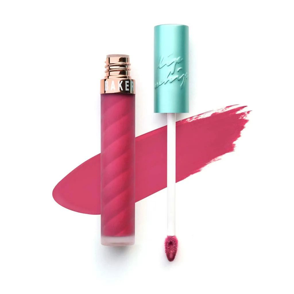 Beauty Bakerie Lip Whip Liquid Lipstick for Women, Waterproof Lip Gloss, Tint, Stain Long Lasting Hydrating Moisturizer, Matte or Metallic, 3.5mL, Take Me for Pomegranate