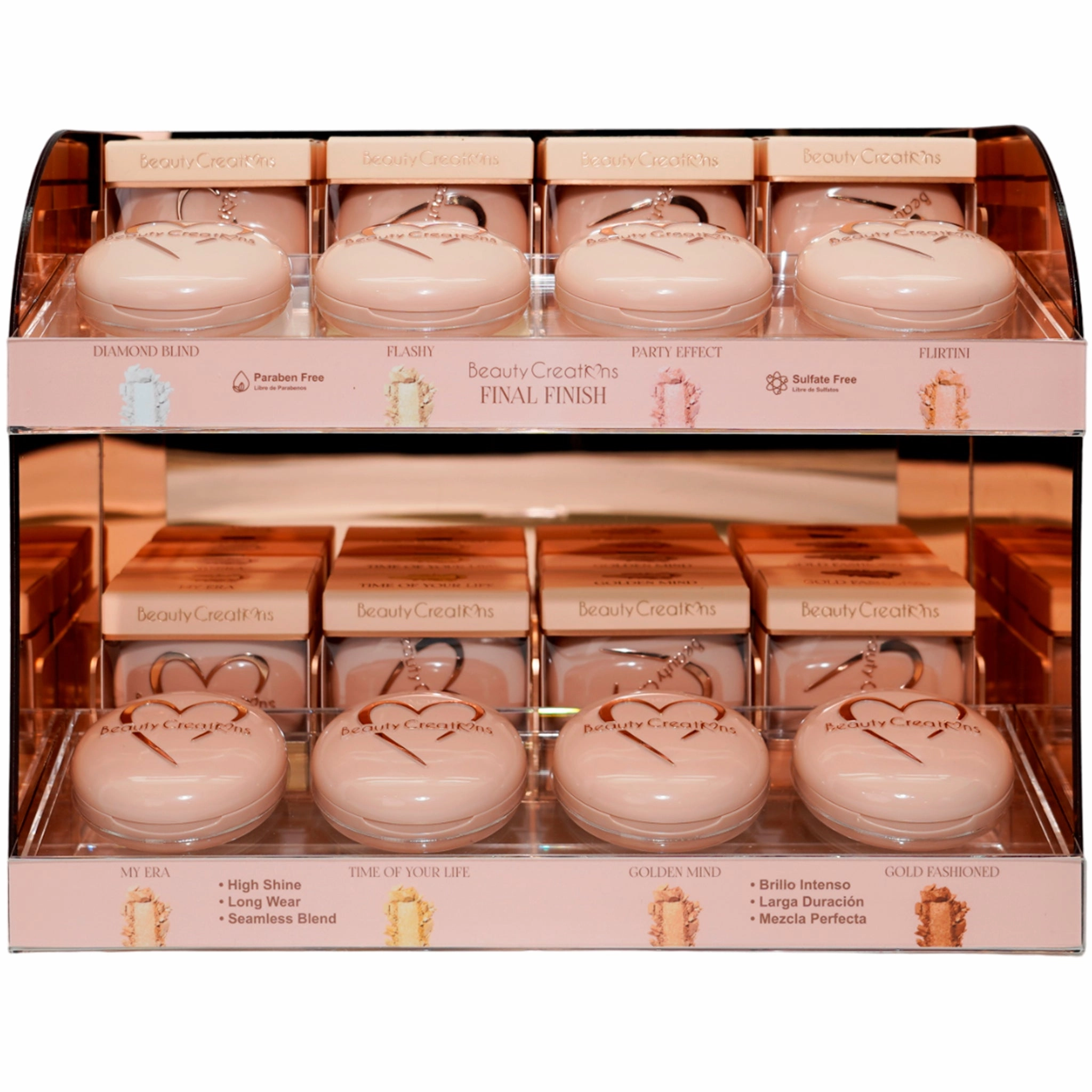 Beauty Creations Baked Highlighter - Wholesale 48 Units   8 Tester (FSBH-PTD)