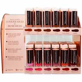 Beauty Creations Contour & Blush Sticks - Wholesale Display 66 Units   12 Tester (BCCBS)