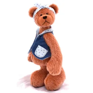 Belle - Teddy Bear OOAK Salmon Pink Mohair Artist Collectable 10 inches
