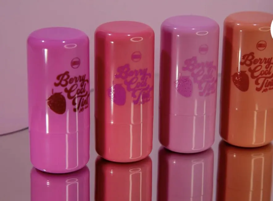 Berry Cool Tint Lip Stain Collection, 4 Pink & Coral Shades