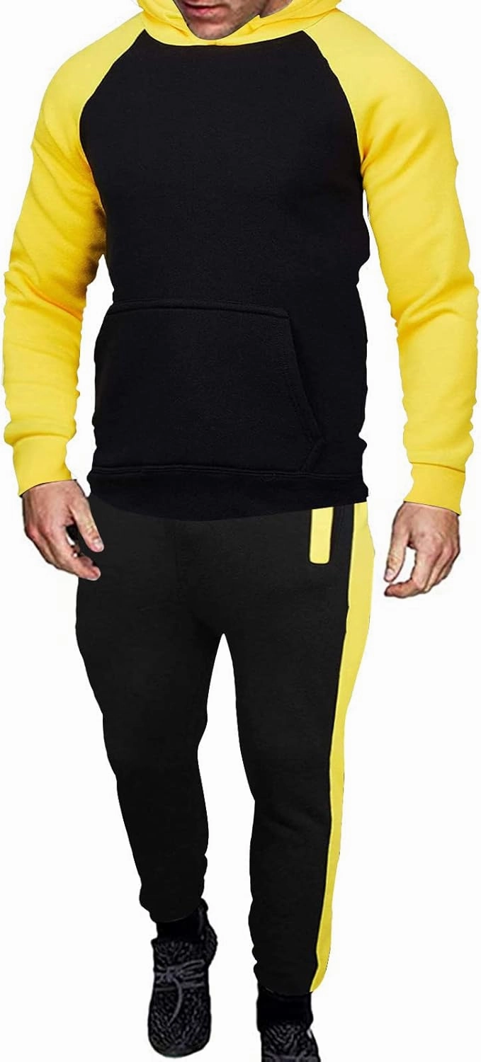 Big and Tall Track Suits for Men Set Cotton Workout Sports Hooded Sweatsuit Casual Athletic Pant 2 Piece Outfits