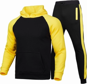 Big and Tall Track Suits for Men Set Cotton Workout Sports Hooded Sweatsuit Casual Athletic Pant 2 Piece Outfits