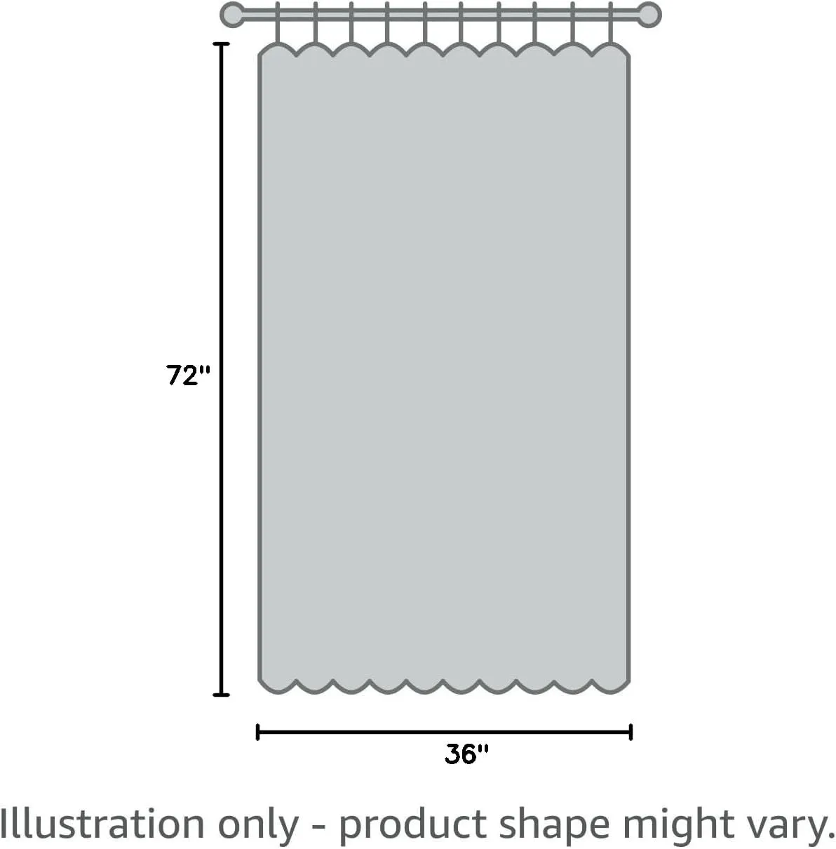 Blush Shower Curtain,36-inches Wide Stall,Pink Ruffled Bath Curtains for Bathroom,Fabric Farmhouse Decor,Soft Touch Decorative Cloth Texture,(72 inch Long,1 Panel)