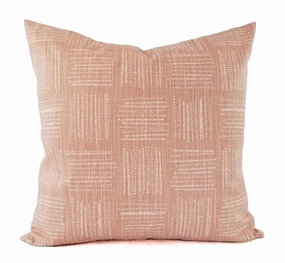 Blush Pink and White Pillow Cover Geometric Pillow