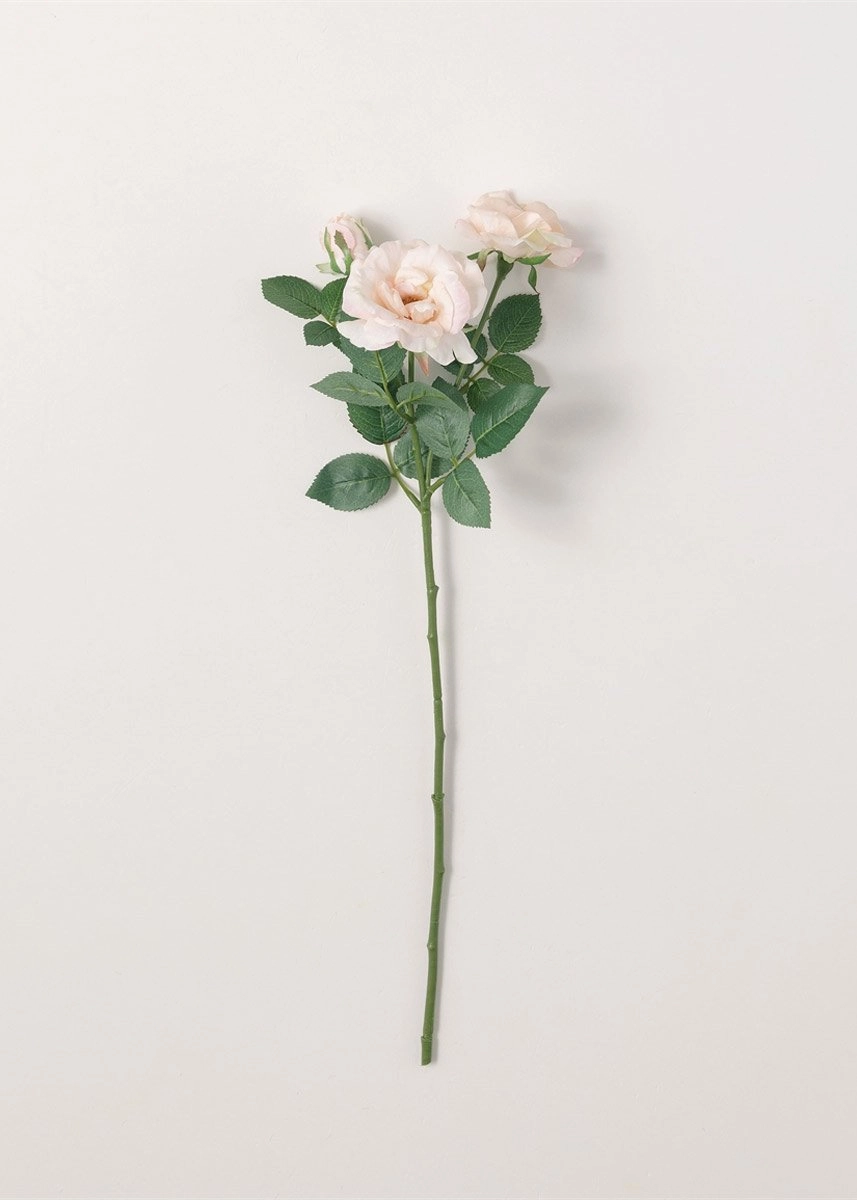 Blush Pink Real Touch Rose Spray