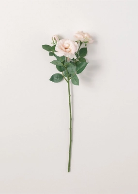 Blush Pink Real Touch Rose Spray