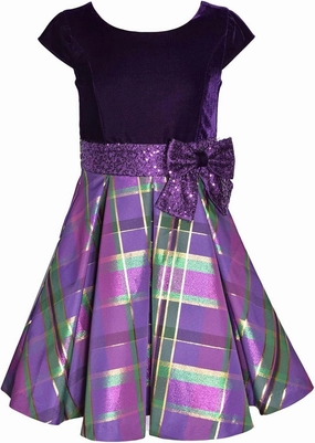 Bonnie Jean Girl's Drop Waist Holiday Christmas Dress