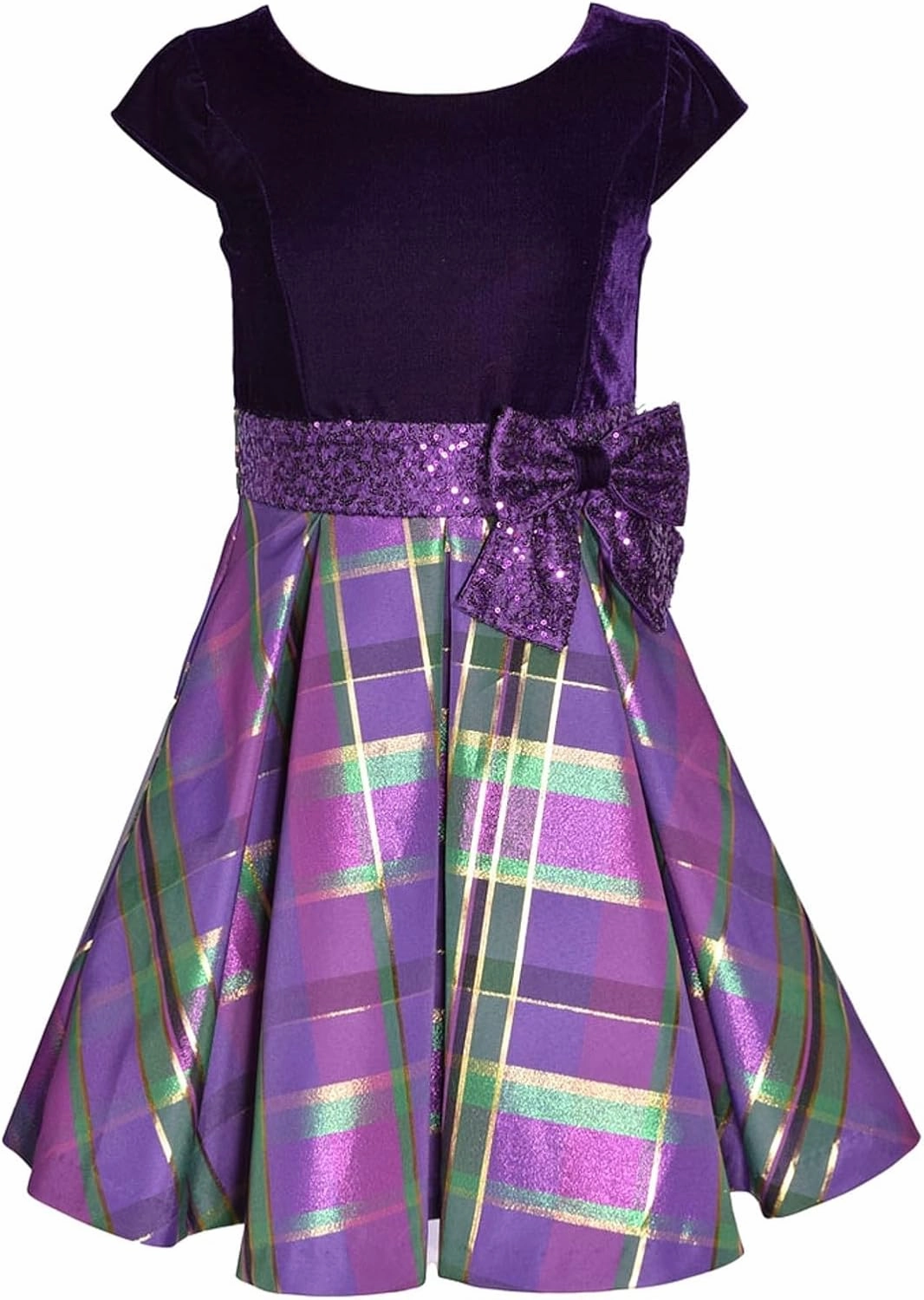 Bonnie Jean Girl's Drop Waist Holiday Christmas Dress