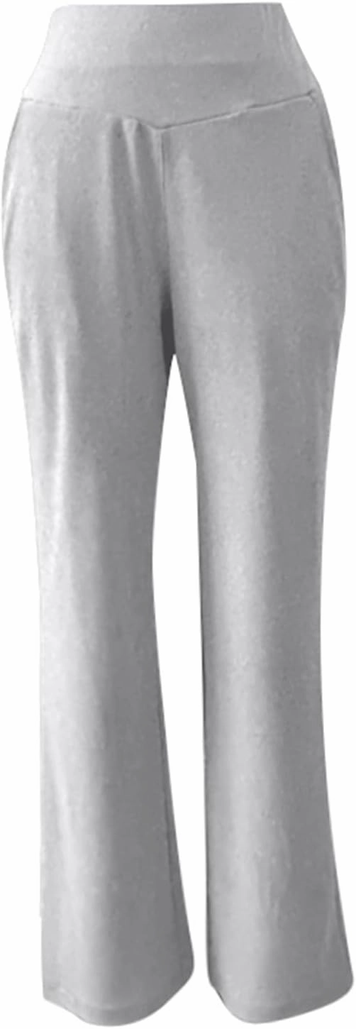 Bootcut Yoga Pants for Women Elastic High Waisted Leggings Tummy Control Pull On Straight Leg Workout Flare Bell Bottoms