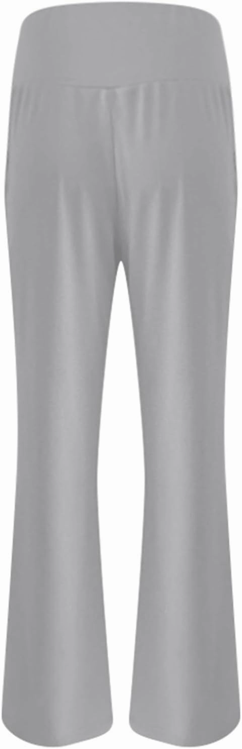 Bootcut Yoga Pants for Women Elastic High Waisted Leggings Tummy Control Pull On Straight Leg Workout Flare Bell Bottoms