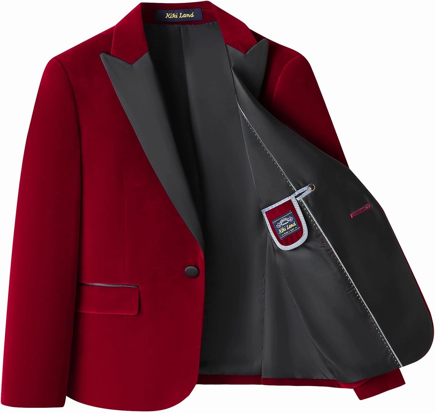 Boys Velvet Tuxedo Suit for Boys Slim Fit Formal Wedding Outfit Suit Size 4-20 Kids 2 Piece Tuxedo Blazer Jacket Suit Set