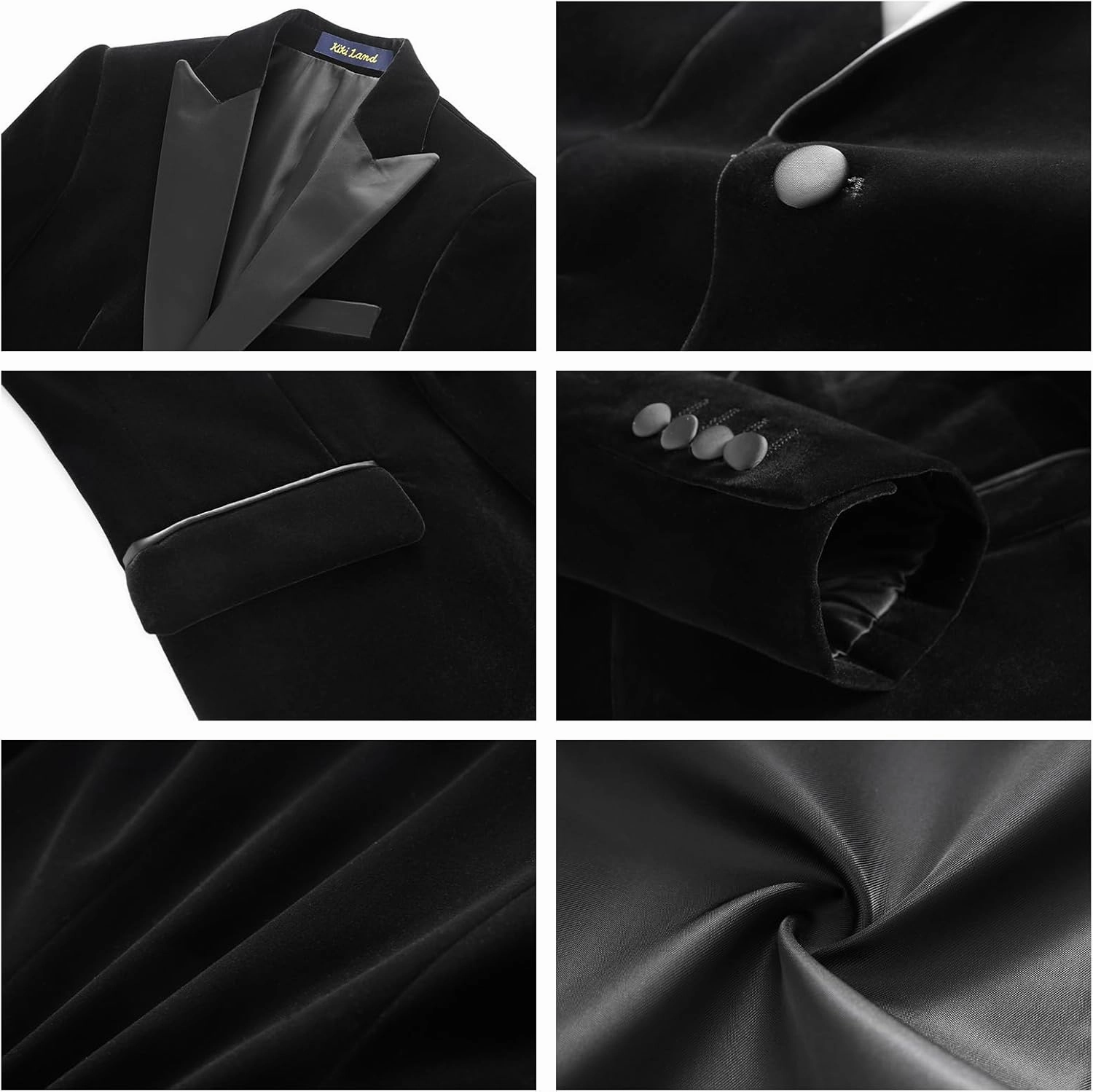 Boys Velvet Tuxedo Suit for Boys Slim Fit Formal Wedding Outfit Suit Size 4-20 Kids 2 Piece Tuxedo Blazer Jacket Suit Set