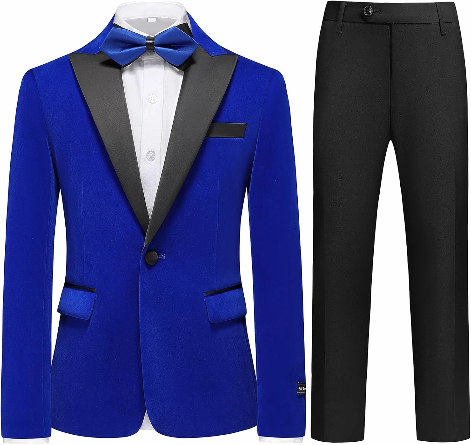 Boys Velvet Tuxedo Suit for Boys Slim Fit Formal Wedding Outfit Suit Size 4-20 Kids 2 Piece Tuxedo Blazer Jacket Suit Set