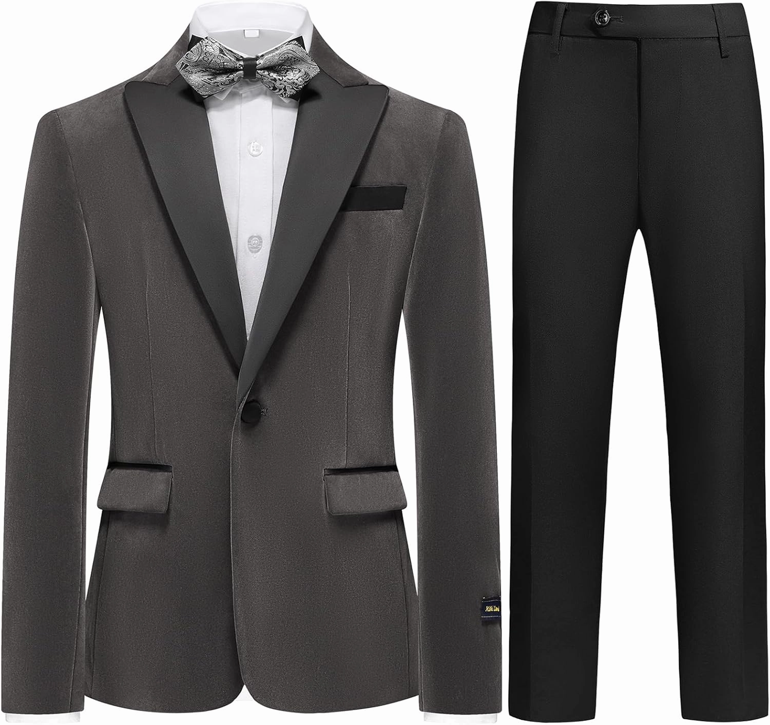 Boys Velvet Tuxedo Suit for Boys Slim Fit Formal Wedding Outfit Suit Size 4-20 Kids 2 Piece Tuxedo Blazer Jacket Suit Set