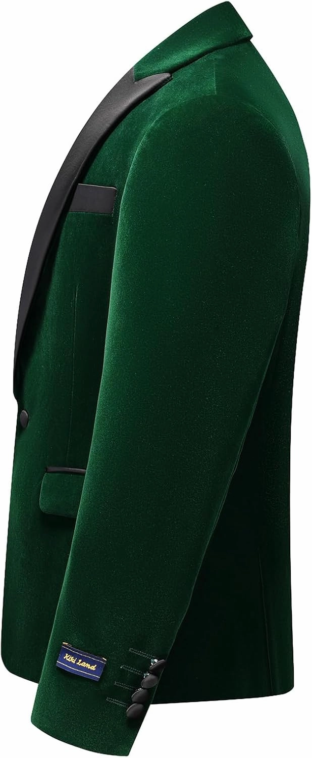 Boys Velvet Tuxedo Suit for Boys Slim Fit Formal Wedding Outfit Suit Size 4-20 Kids 2 Piece Tuxedo Blazer Jacket Suit Set